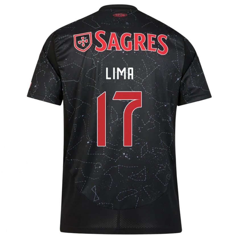 Danxen Niño Camiseta Ivan Lima #17 Negro Rojo 2ª Equipación 2024/25 La Camisa México
