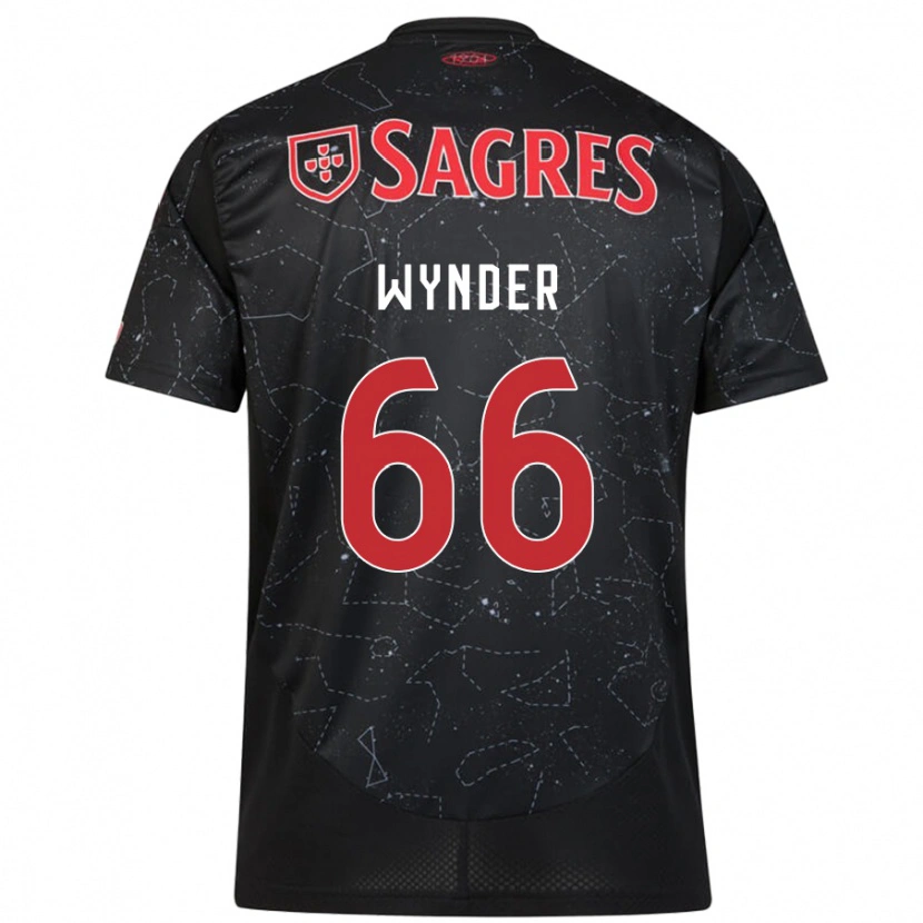 Danxen Niño Camiseta Joshua Wynder #66 Negro Rojo 2ª Equipación 2024/25 La Camisa México
