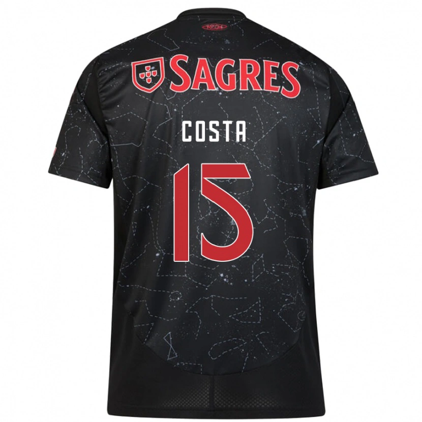 Danxen Niño Camiseta Carole Costa #15 Negro Rojo 2ª Equipación 2024/25 La Camisa México