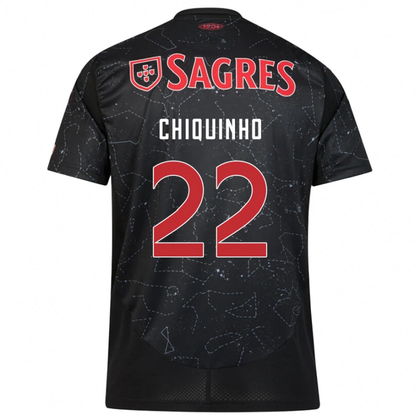 Danxen Niño Camiseta Chiquinho #22 Negro Rojo 2ª Equipación 2024/25 La Camisa México