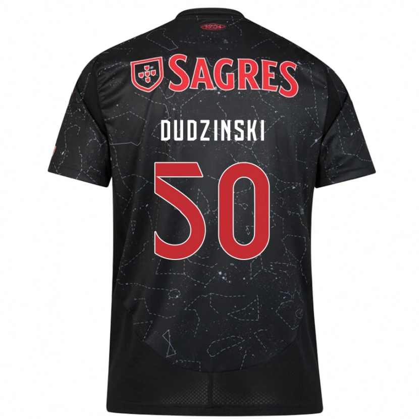 Danxen Niño Camiseta Marcel Dudzinski #50 Negro Rojo 2ª Equipación 2024/25 La Camisa México