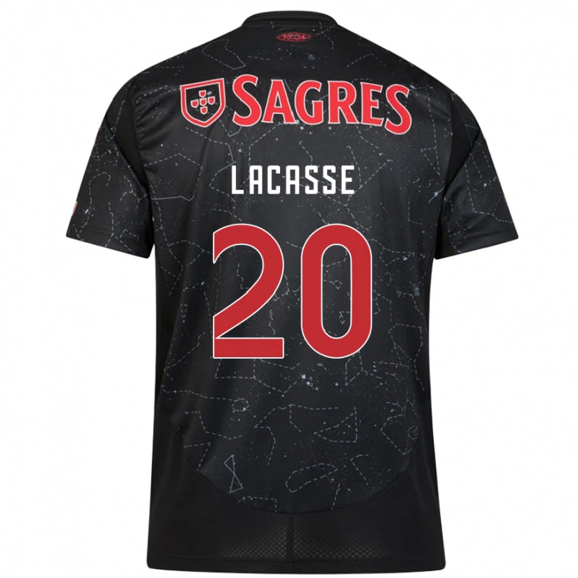 Danxen Niño Camiseta Cloe Lacasse #20 Negro Rojo 2ª Equipación 2024/25 La Camisa México