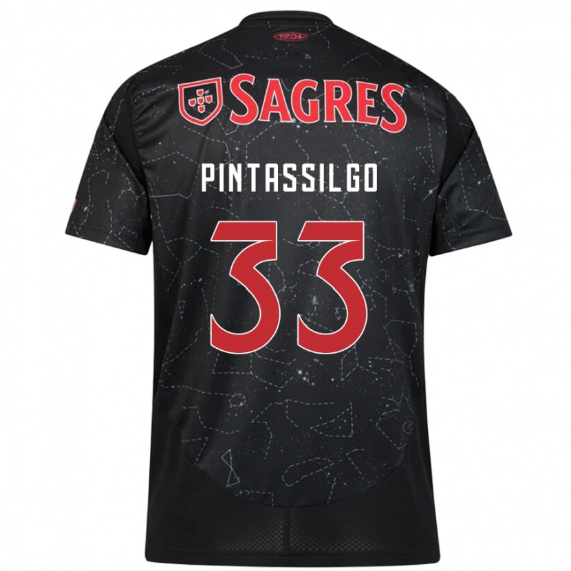 Danxen Niño Camiseta Lara Pintassilgo #33 Negro Rojo 2ª Equipación 2024/25 La Camisa México