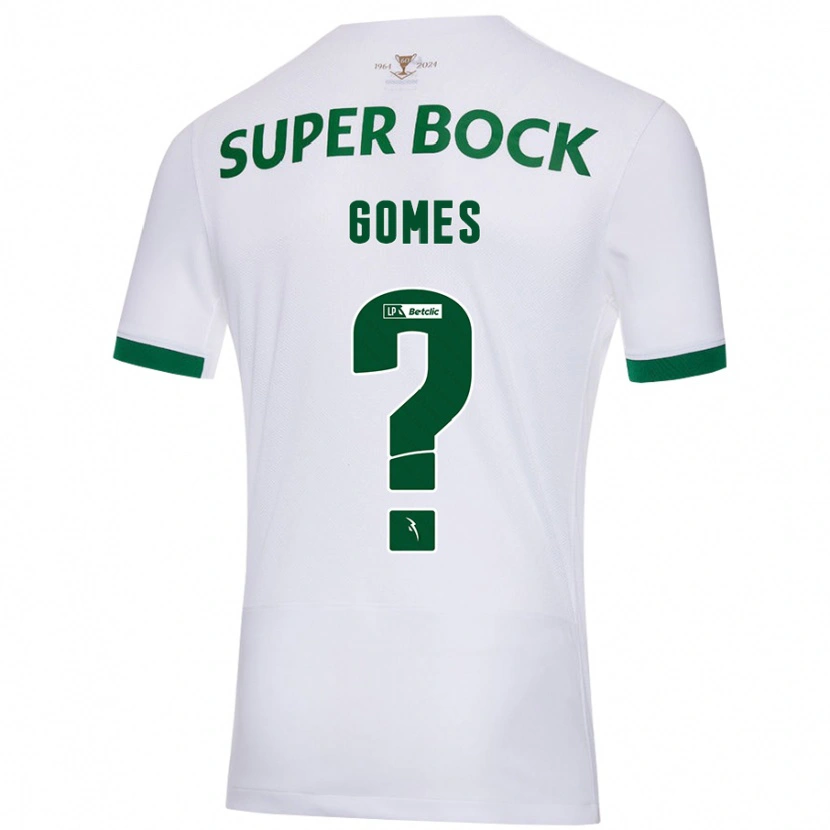 Danxen Niño Camiseta Frederico Gomes #0 Blanco Verde 2ª Equipación 2024/25 La Camisa México