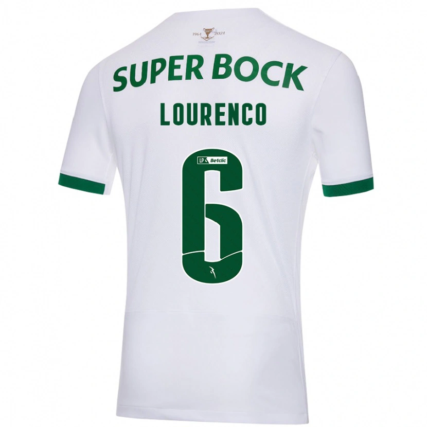 Danxen Niño Camiseta Bruna Lourenço #6 Blanco Verde 2ª Equipación 2024/25 La Camisa México