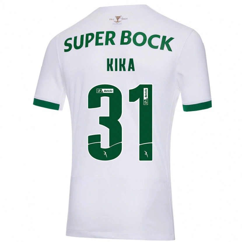 Danxen Niño Camiseta Kika #31 Blanco Verde 2ª Equipación 2024/25 La Camisa México