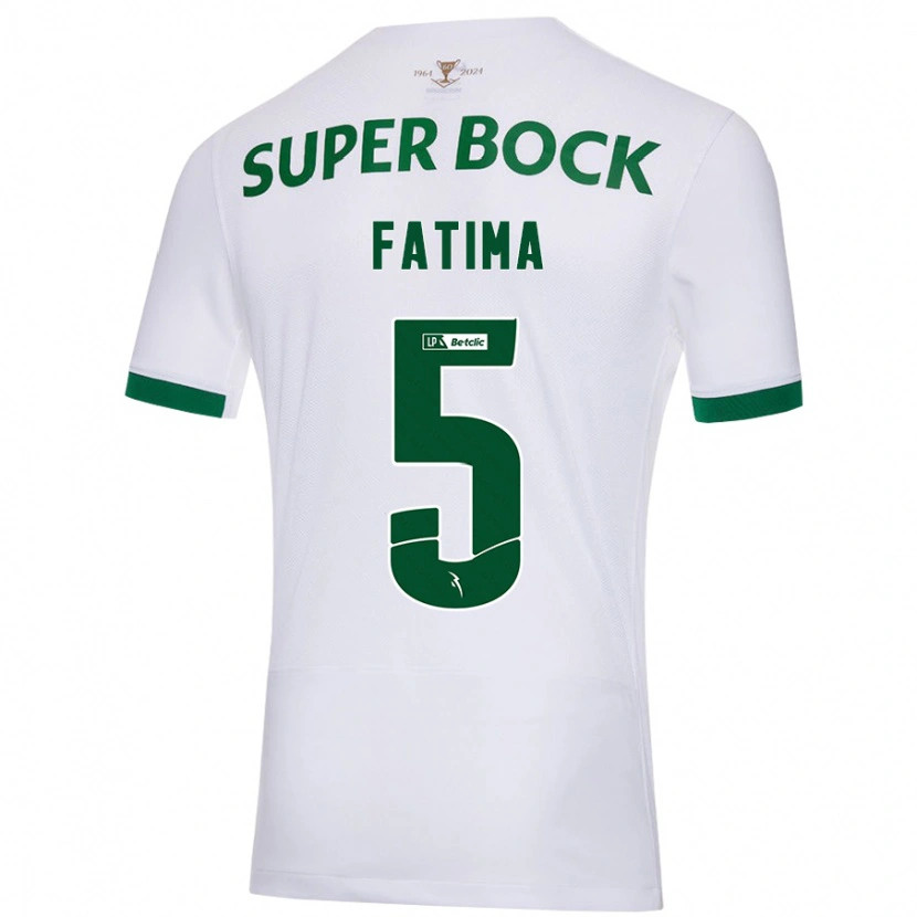 Danxen Niño Camiseta Francisca Fatima Aquino Dutra #5 Blanco Verde 2ª Equipación 2024/25 La Camisa México