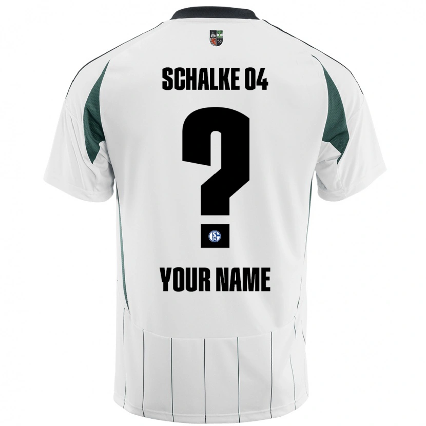 Danxen Niño Camiseta Su Nombre #0 Blanco Verde 2ª Equipación 2024/25 La Camisa México