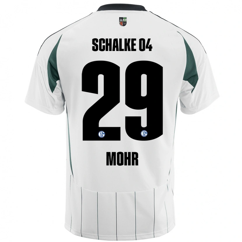 Danxen Niño Camiseta Tobias Mohr #29 Blanco Verde 2ª Equipación 2024/25 La Camisa México
