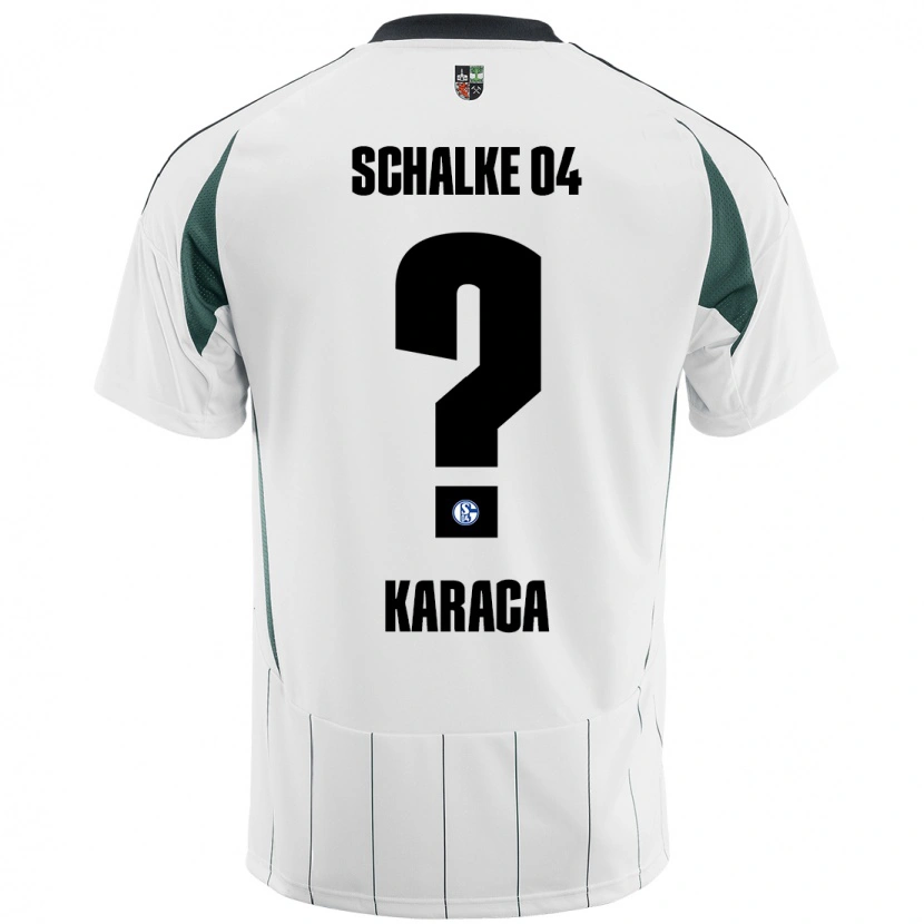 Danxen Niño Camiseta Berkay Karaca #0 Blanco Verde 2ª Equipación 2024/25 La Camisa México