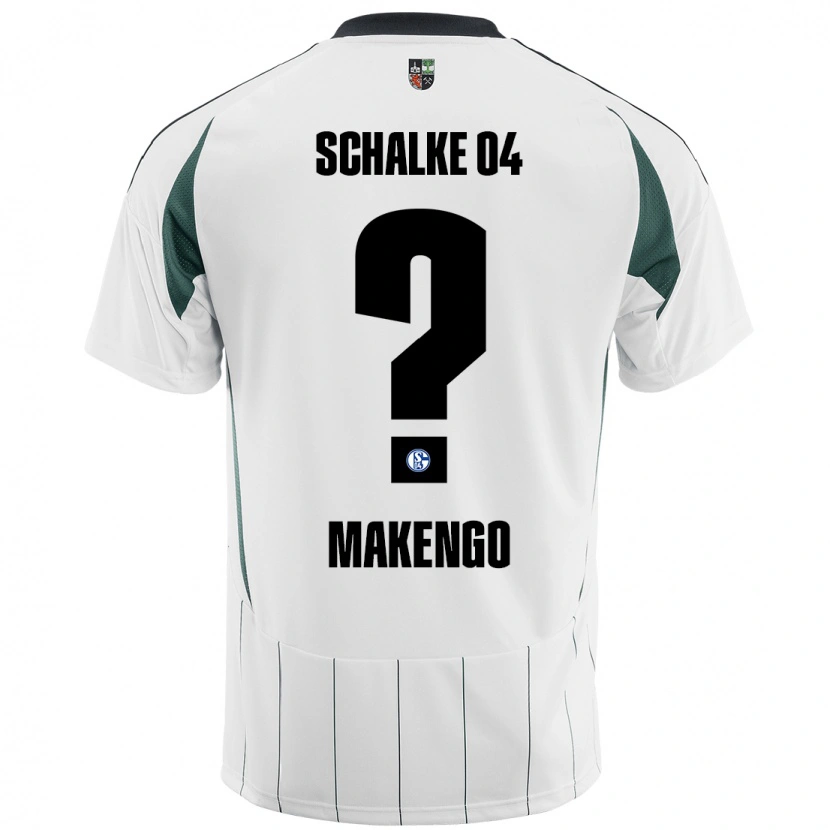 Danxen Niño Camiseta Richard Makengo #0 Blanco Verde 2ª Equipación 2024/25 La Camisa México