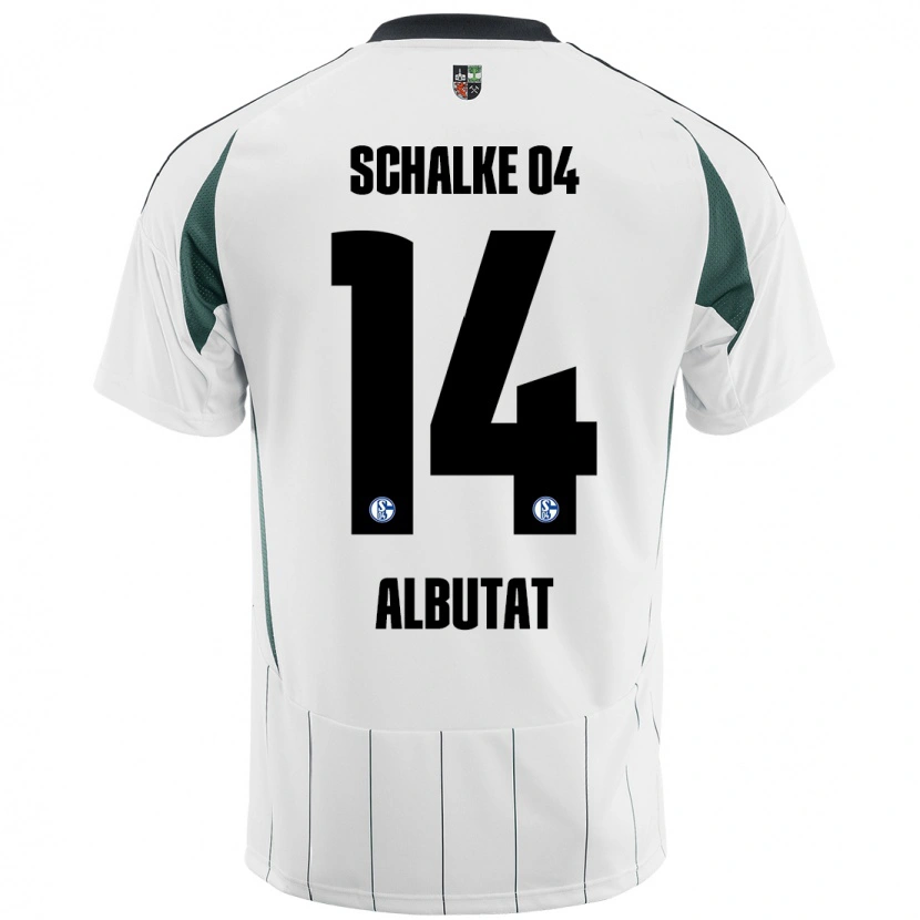 Danxen Niño Camiseta Tim Albutat #14 Blanco Verde 2ª Equipación 2024/25 La Camisa México