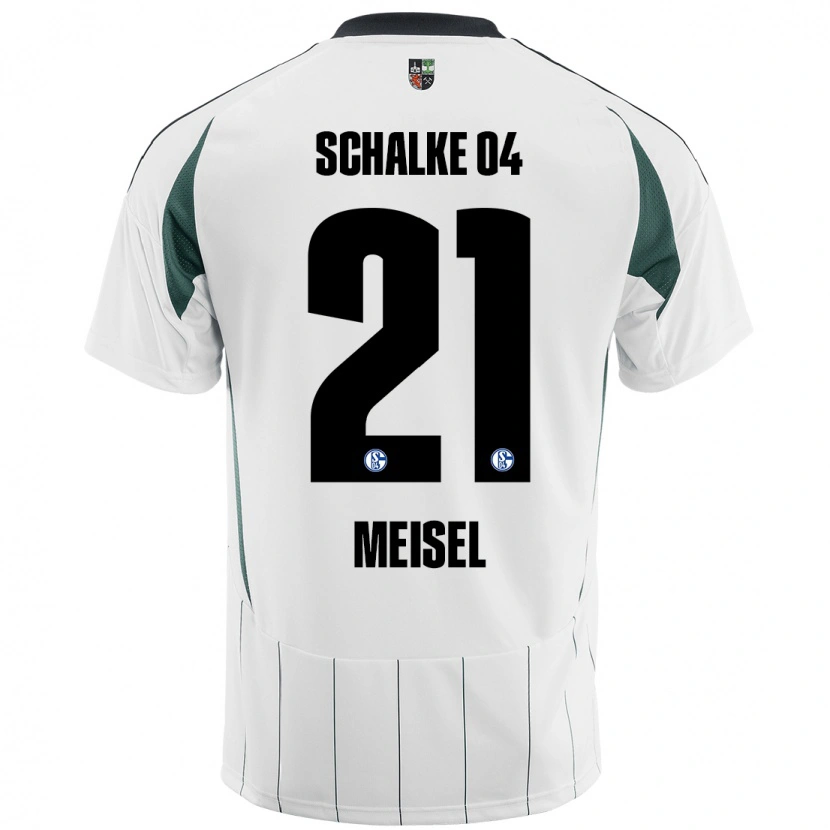 Danxen Niño Camiseta Kelsey Meisel #21 Blanco Verde 2ª Equipación 2024/25 La Camisa México