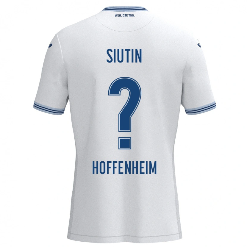 Danxen Niño Camiseta Kirill Siutin #0 Blanco Azul 2ª Equipación 2024/25 La Camisa México