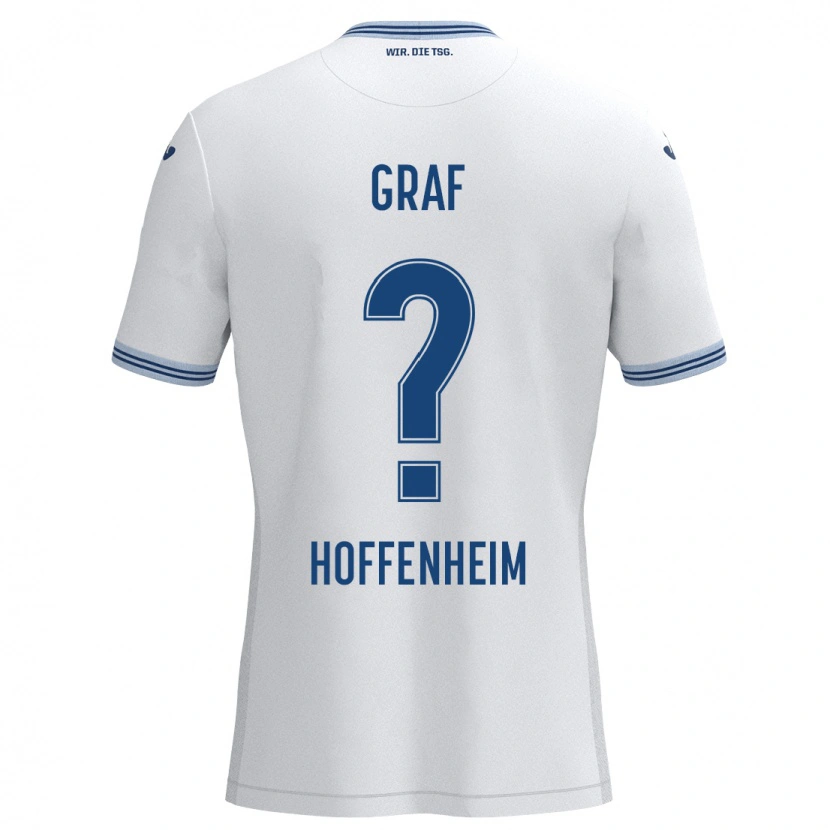 Danxen Niño Camiseta Julian Graf #0 Blanco Azul 2ª Equipación 2024/25 La Camisa México