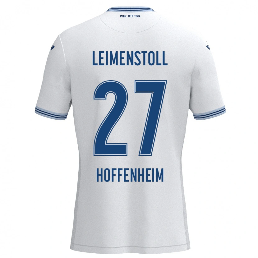 Danxen Niño Camiseta Vanessa Leimenstoll #27 Blanco Azul 2ª Equipación 2024/25 La Camisa México