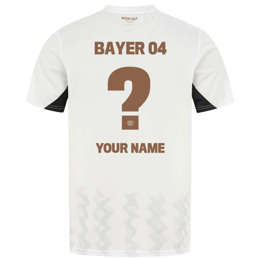Danxen Niño Camiseta Su Nombre #0 Blanco Negro 2ª Equipación 2024/25 La Camisa México