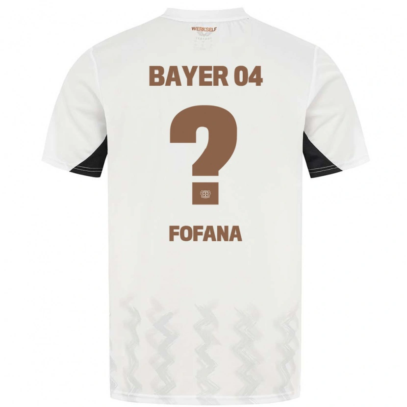 Danxen Niño Camiseta Sadik Fofana #0 Blanco Negro 2ª Equipación 2024/25 La Camisa México