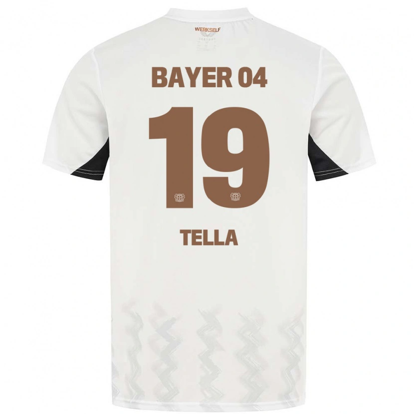 Danxen Niño Camiseta Nathan Tella #19 Blanco Negro 2ª Equipación 2024/25 La Camisa México