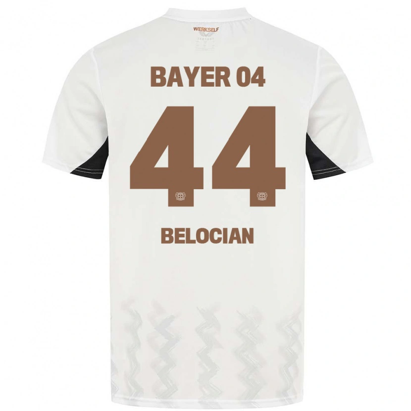 Danxen Niño Camiseta Jeanuël Belocian #44 Blanco Negro 2ª Equipación 2024/25 La Camisa México
