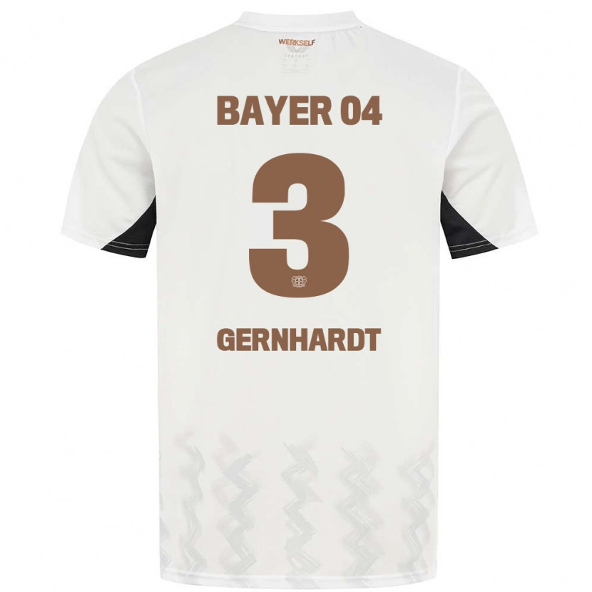 Danxen Niño Camiseta Nils Gernhardt #3 Blanco Negro 2ª Equipación 2024/25 La Camisa México