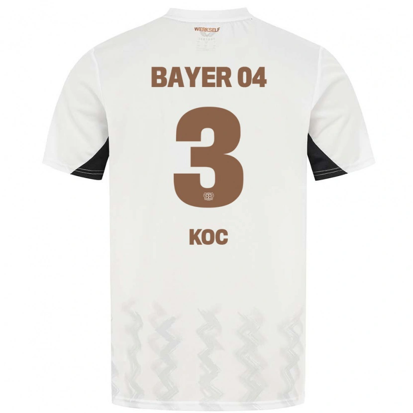 Danxen Niño Camiseta Halil Koc #3 Blanco Negro 2ª Equipación 2024/25 La Camisa México