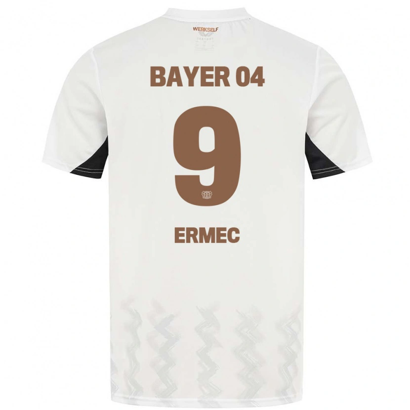 Danxen Niño Camiseta Berkan Ermec #9 Blanco Negro 2ª Equipación 2024/25 La Camisa México