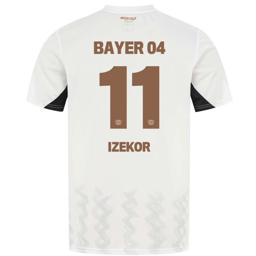 Danxen Niño Camiseta Ken Izekor #11 Blanco Negro 2ª Equipación 2024/25 La Camisa México