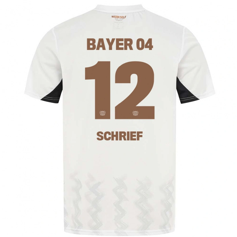 Danxen Niño Camiseta Moritz Schrief #12 Blanco Negro 2ª Equipación 2024/25 La Camisa México