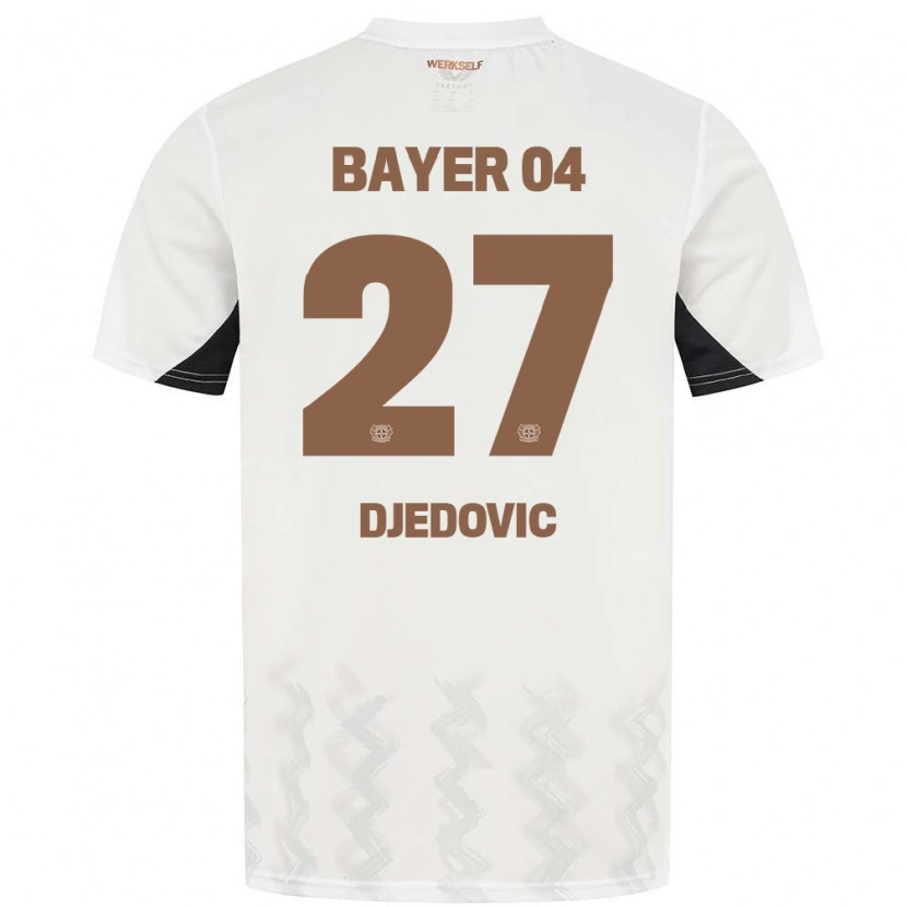 Danxen Niño Camiseta Seldin Djedovic #27 Blanco Negro 2ª Equipación 2024/25 La Camisa México