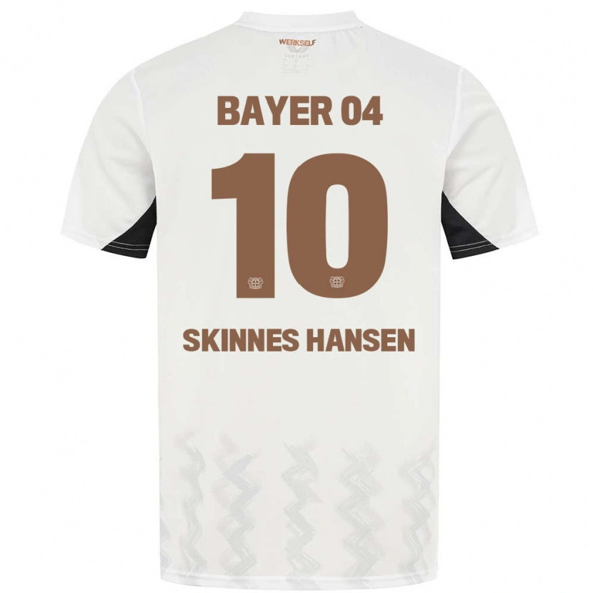 Danxen Niño Camiseta Synne Skinnes Hansen #10 Blanco Negro 2ª Equipación 2024/25 La Camisa México