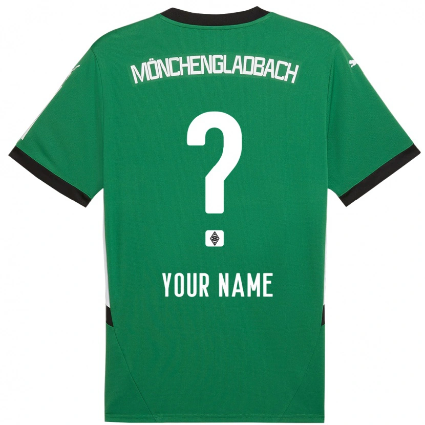 Danxen Niño Camiseta Su Nombre #0 Verde Blanco 2ª Equipación 2024/25 La Camisa México