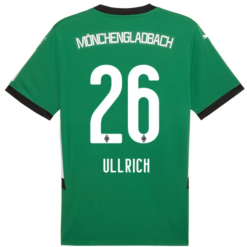 Danxen Niño Camiseta Lukas Ullrich #26 Verde Blanco 2ª Equipación 2024/25 La Camisa México