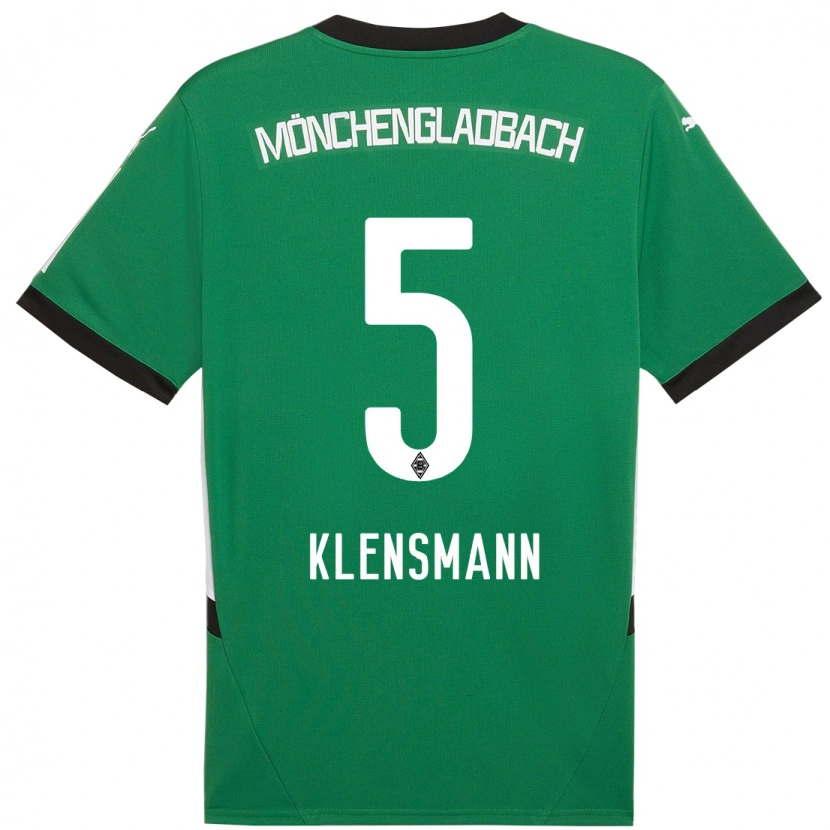 Danxen Niño Camiseta Paula Klensmann #5 Verde Blanco 2ª Equipación 2024/25 La Camisa México