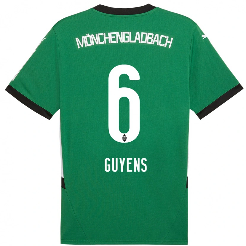 Danxen Niño Camiseta Emily Guyens #6 Verde Blanco 2ª Equipación 2024/25 La Camisa México