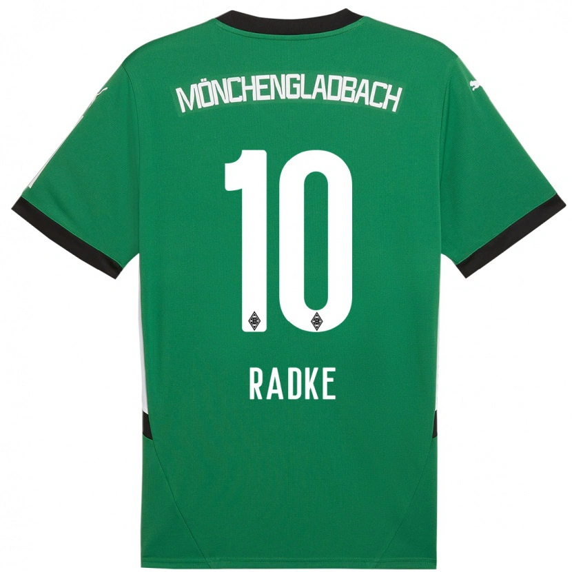 Danxen Niño Camiseta Laura Radke #10 Verde Blanco 2ª Equipación 2024/25 La Camisa México