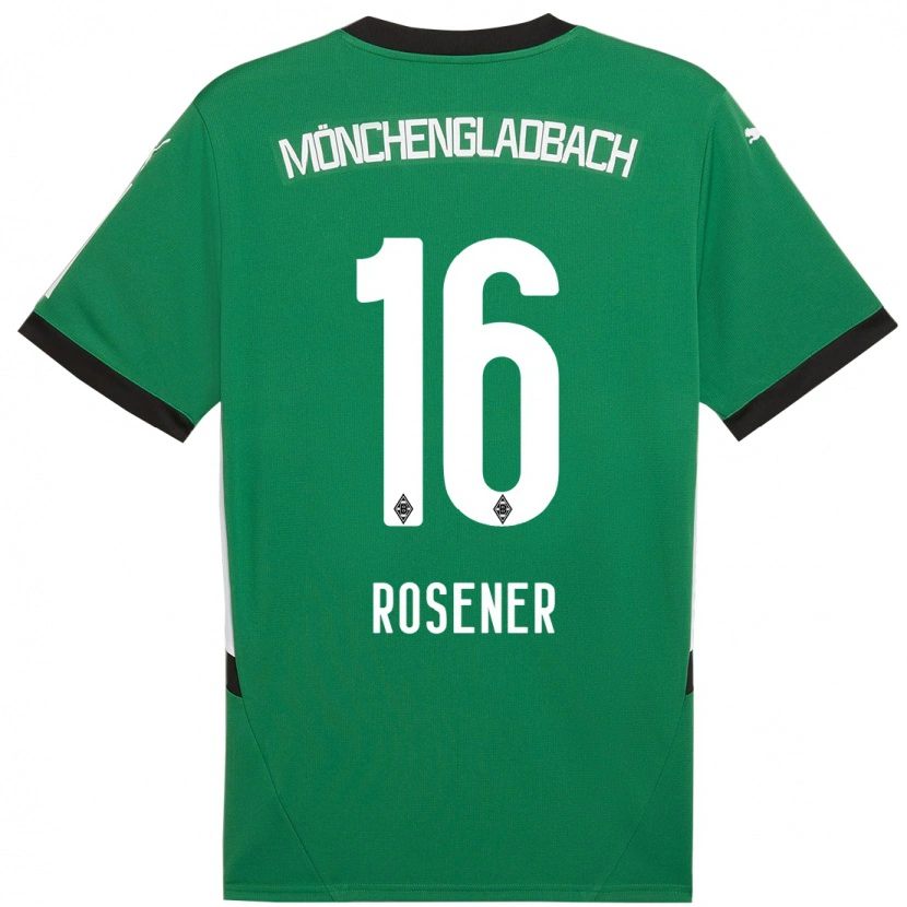 Danxen Niño Camiseta Chiara Rösener #16 Verde Blanco 2ª Equipación 2024/25 La Camisa México