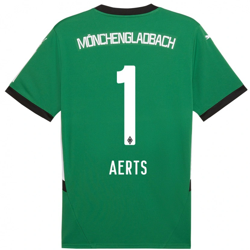 Danxen Niño Camiseta Liv Aerts #1 Verde Blanco 2ª Equipación 2024/25 La Camisa México