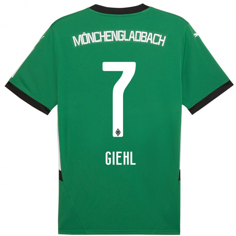 Danxen Niño Camiseta Madita Giehl #7 Verde Blanco 2ª Equipación 2024/25 La Camisa México