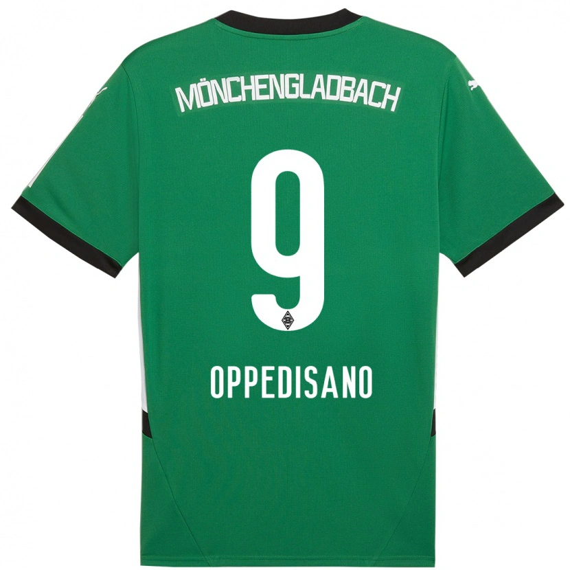 Danxen Niño Camiseta Valentina Oppedisano #9 Verde Blanco 2ª Equipación 2024/25 La Camisa México