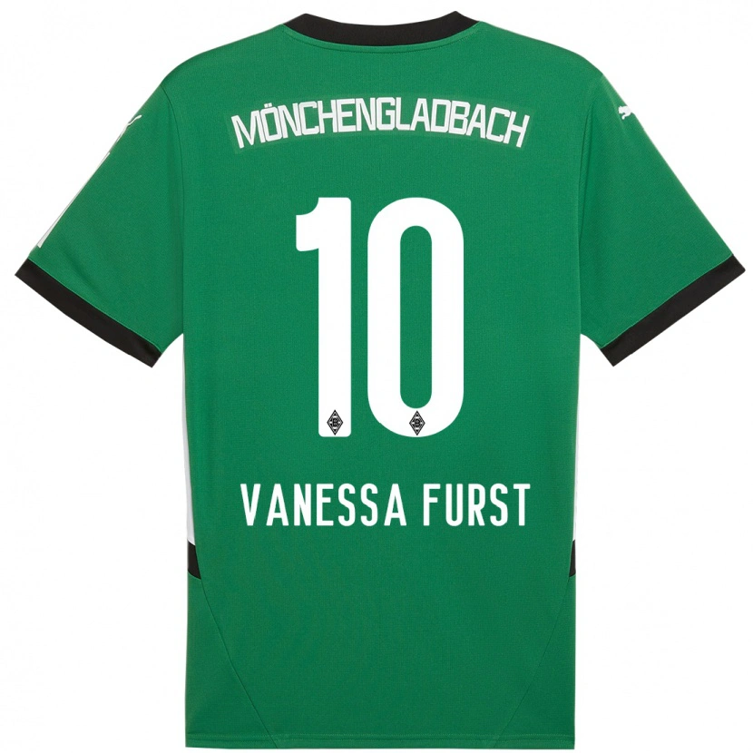 Danxen Niño Camiseta Vanessa Fürst #10 Verde Blanco 2ª Equipación 2024/25 La Camisa México