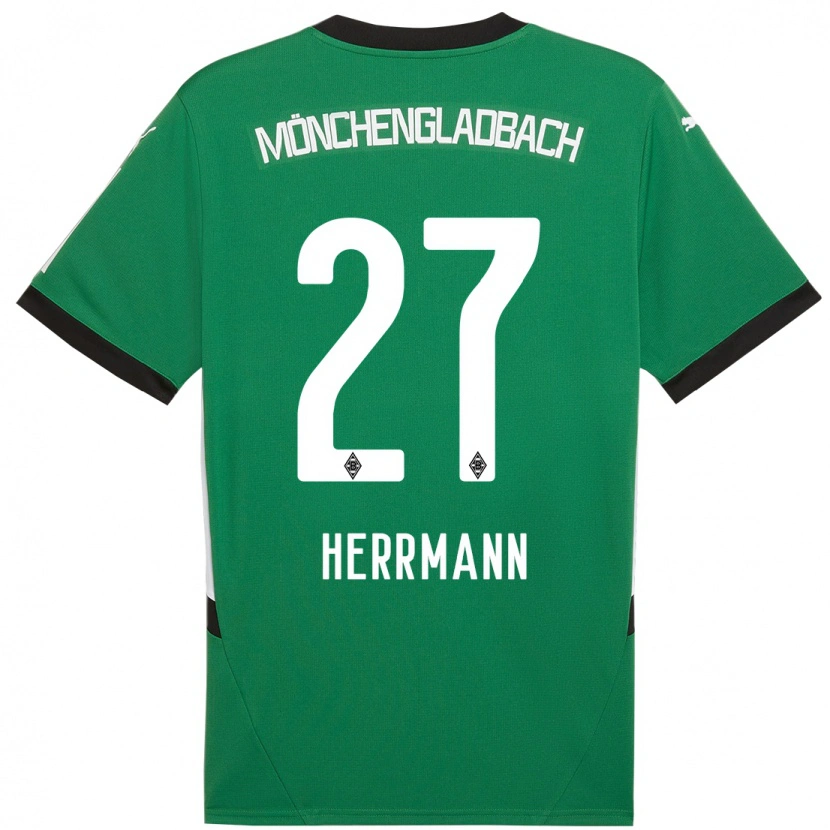Danxen Niño Camiseta Michelle Herrmann #27 Verde Blanco 2ª Equipación 2024/25 La Camisa México