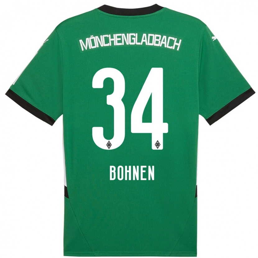Danxen Niño Camiseta Bohnen #34 Verde Blanco 2ª Equipación 2024/25 La Camisa México