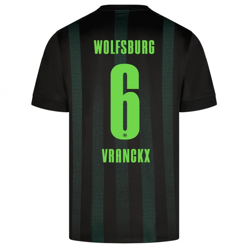 Danxen Niño Camiseta Aster Vranckx #6 Verde Oscuro 2ª Equipación 2024/25 La Camisa México