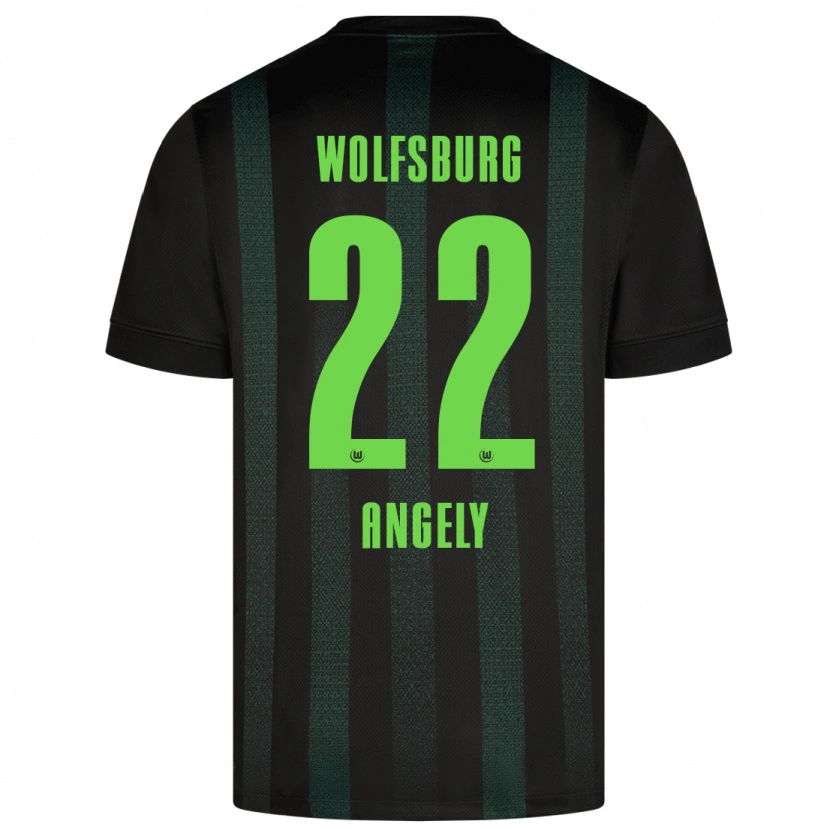 Danxen Niño Camiseta Mathys Angély #22 Verde Oscuro 2ª Equipación 2024/25 La Camisa México