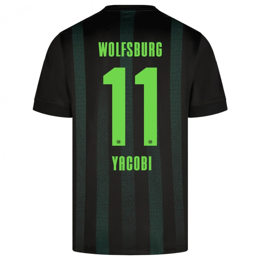 Danxen Niño Camiseta Nilas Yacobi #11 Verde Oscuro 2ª Equipación 2024/25 La Camisa México