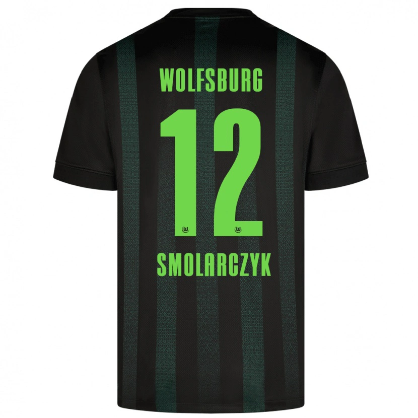 Danxen Niño Camiseta Nelly Smolarczyk #12 Verde Oscuro 2ª Equipación 2024/25 La Camisa México