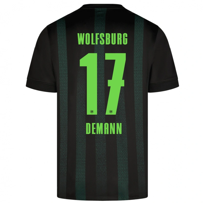 Danxen Niño Camiseta Kristin Demann #17 Verde Oscuro 2ª Equipación 2024/25 La Camisa México