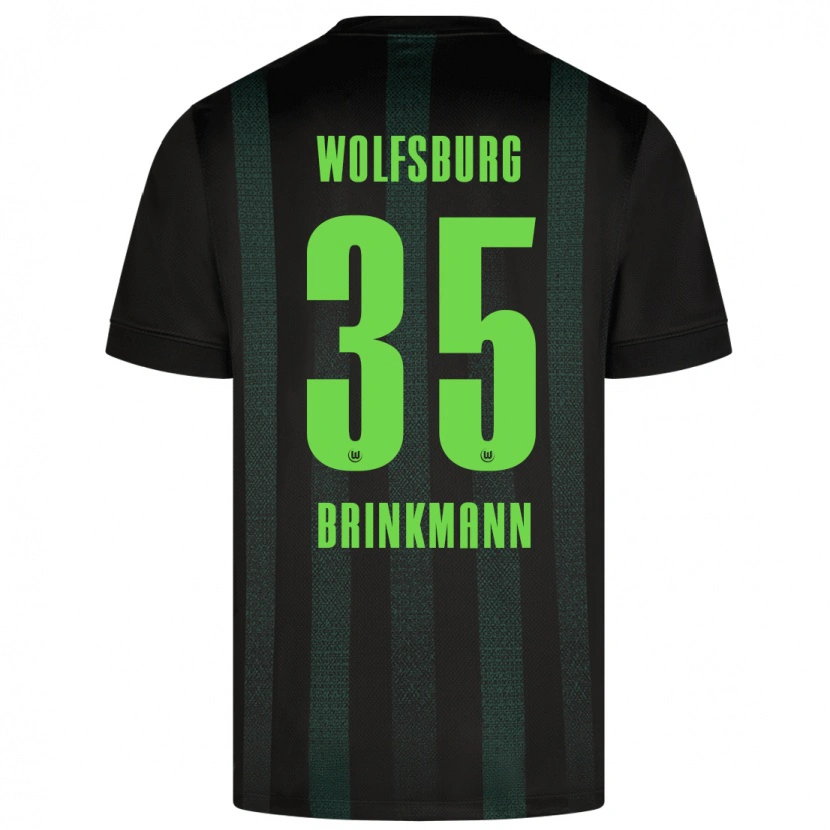 Danxen Niño Camiseta Karla Brinkmann #35 Verde Oscuro 2ª Equipación 2024/25 La Camisa México