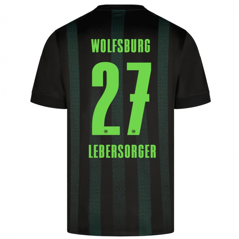 Danxen Niño Camiseta Kevin Lebersorger #27 Verde Oscuro 2ª Equipación 2024/25 La Camisa México